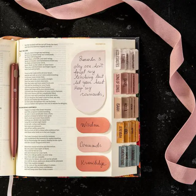 Alt view image 5 of 5 - DiverseBee Pastel Sticky Notes Set, Cute Sticky Notes, Aesthetic Self-Stick Note Pads, Sticky Tabs, Page Flags, Planner Accessories, Journaling Office School Bible Study Supplies (Petals)