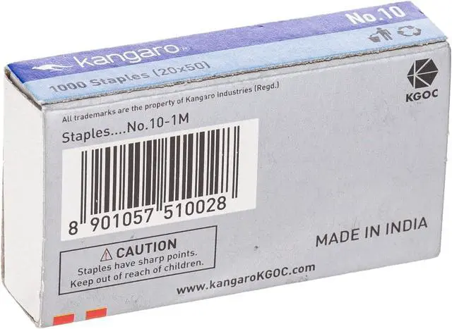 Alt view image 3 of 3 - Kangaro KA101 M Staples Number 10 1 m Pack of 1000