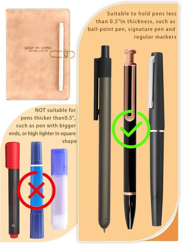 Alt view image 5 of 7 - 15 Pcs Colorful Metal Pen Clips, Pen Holder Clips for Notebook Journal and Book, Paper Clips Bookmarks for Students, Professionals, and Teachers (2.76 × 0.8 inch)