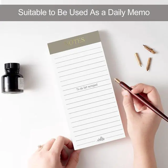 Alt view image 3 of 7 - Utron 7 Pack Magnetic Notepads for Refrigerator, Morandi Color Magnetic Grocery List Pad for Fridge, Full Magnet Back Shopping Lists, 30 Sheets Per Note Pads