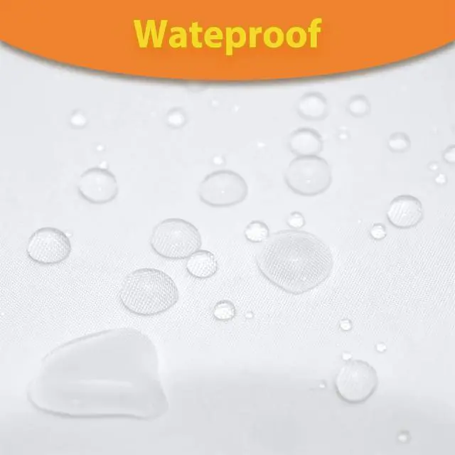 Alt view image 6 of 7 - Tititex Fabric Snap-in Replacement Shower Curtain Liner 68x49 Inch Waterproof Removable with Magnets (Fits 71x71 Inch Bath Curtain), White