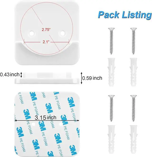 Alt view image 4 of 7 - ICERO Adhesive Shower Curtain Rod Holder | No Drilling, Sticking them up Or Easy places to drill for a fixture | Strong Hold | 2 Pack, Black (Rod Not Included)