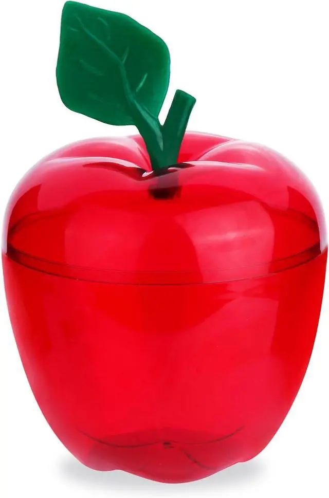 Main image of Large Red Apple Container Jar,Apple Shaped Candy Jar Back To School Teacher Appreciation Gift,Funny Gifts Christmas Gifts,Birthday Day,Holiday,Plastic Apple Decor Classroom Wedding