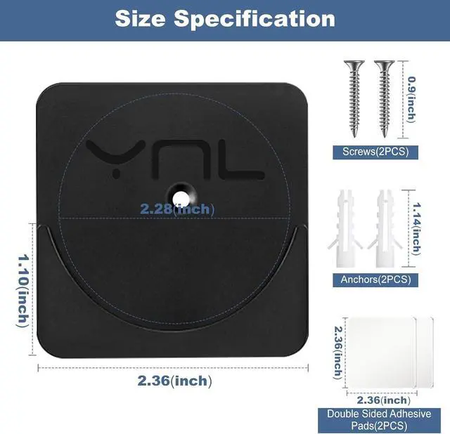 Alt view image 5 of 7 - 2 Pack Adhesive Shower Rod Holders, Black Transparent Rod Retainer | Never Fall Down Shower Tension Rod Holders for Wall(Rod Not Included)