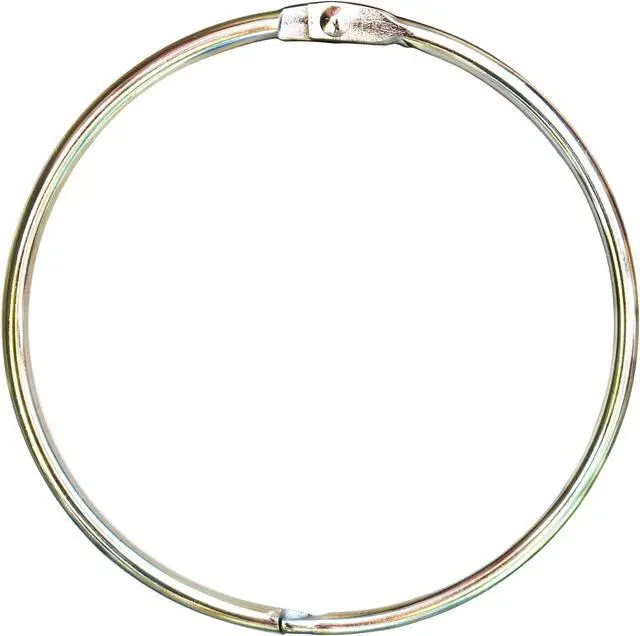 Main image of Silver Shower Curtain Rings Metal Round Hooks Ring (15 Pieces) 2-3/4 inch Diameter Nickel Plated Rustproof for Bathroom Shower Rod