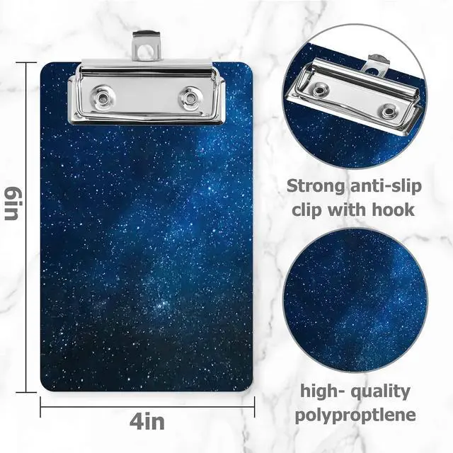 Alt view image 5 of 6 - Mini clipboard can Easily fit into Large Pockets, Purses, Small Notepad Suitable for Nurses, Students, Office and Men, Women (Star)