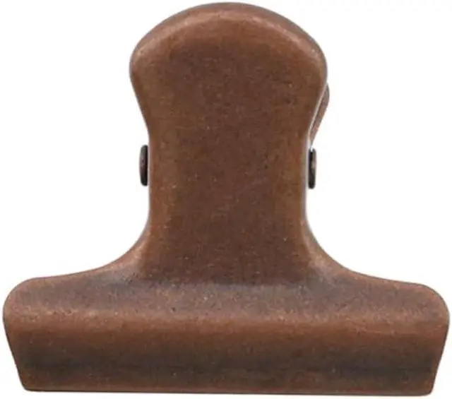 Alt view image 3 of 6 - 10pcs Small Chip Clip 1 Inch Metal Food Bag Clips Binder Clips Hinge Clip Paper Clamps Heavy Duty for Kitchen Food Packages and Office(Red Bronze)
