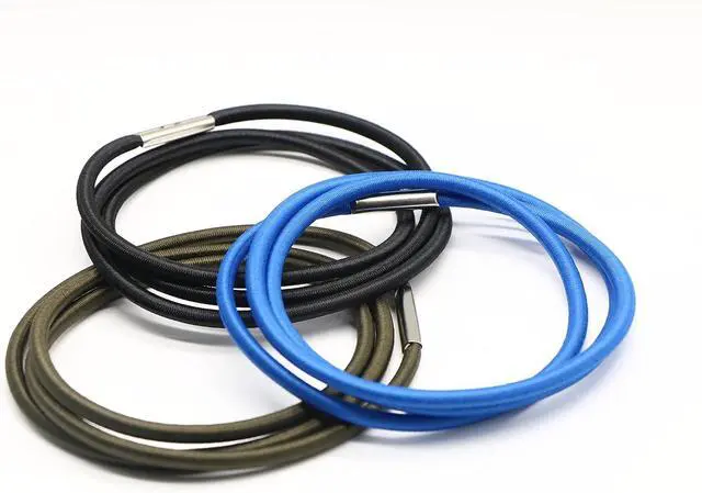 Alt view image 2 of 6 - Trash Can Rubber Bands Set of 3, Black, Blue, Grey, Fits 13 to 30 Gallon Trash Cans,Homewares Colorful Litter Box Bands Good for Home Office School Indoor and Outdoor