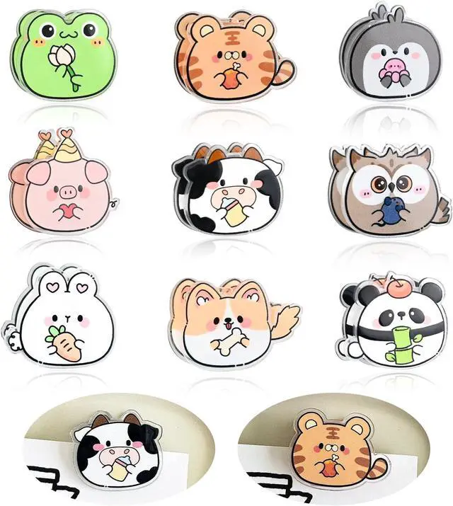 Main image of 9PCS Cute Chip Clips, Animal Shaped Bag Clips Kitchen Snack Bag Sealer | Airtight Seal, Food Storage, Funny Kitchen Clips for Bags, Snack Bag Clips