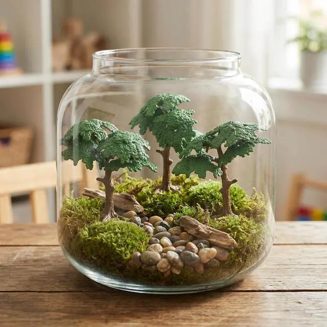 Alt view image 3 of 7 - DOITOOL 3Pcs Fake Trees Model Cypress Miniature Artificial Tree Train Miniature Scenery Architecture Trees Railroad Diorama Tree Fake Plants for DIY Scenery Landscape Dollhouse