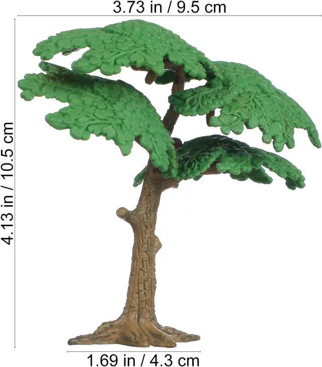 Alt view image 4 of 7 - DOITOOL 3Pcs Fake Trees Model Cypress Miniature Artificial Tree Train Miniature Scenery Architecture Trees Railroad Diorama Tree Fake Plants for DIY Scenery Landscape Dollhouse