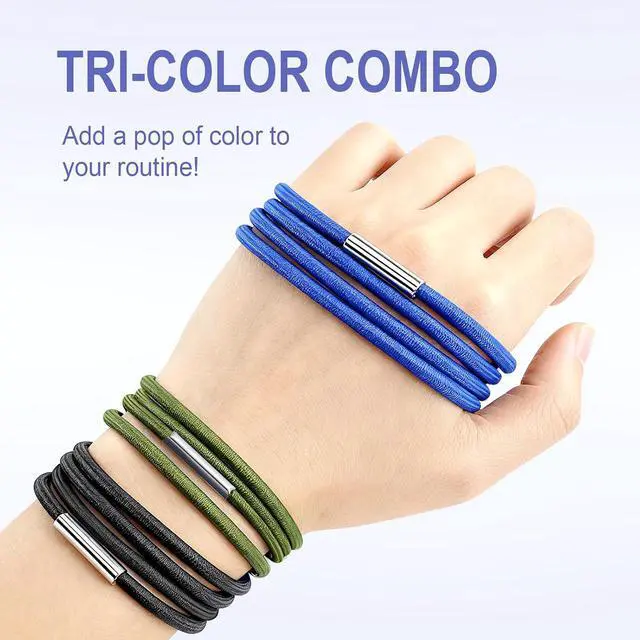 Alt view image 6 of 7 - 3 Pcs Trash Can Rubber Bands, Large Rubber Bands Fits most 7-30 Gallon Trash Cans, kloumify Elastic Garbage Can Band for Secure Bag Hold (Black, Blue, Green)
