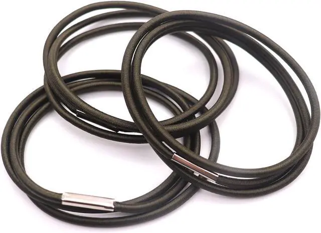 Main image of Hongmed Trash Can Rubber Bands Set of 3, Olive Green, Fits 13 to 30 Gallon Trash Cans, Garbage Can Elastic Bands, Durable Trash Can Bag Holder Straps Good for Home and Office