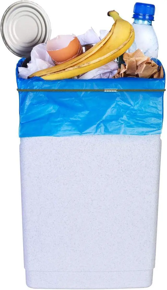 Alt view image 5 of 6 - Hongmed Trash Can Rubber Bands Set of 3, Olive Green, Fits 13 to 30 Gallon Trash Cans, Garbage Can Elastic Bands, Durable Trash Can Bag Holder Straps Good for Home and Office