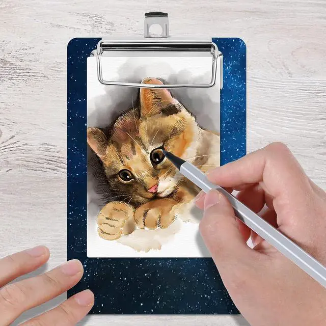 Alt view image 4 of 6 - Mini clipboard can Easily fit into Large Pockets, Purses, Small Notepad Suitable for Nurses, Students, Office and Men, Women (Star)