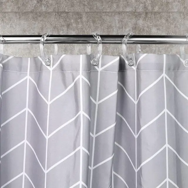 Alt view image 5 of 7 - Clear Plastic Shower Curtain Rings, 12 PCS Circular Plastic Shower Curtain Hooks for Bathroom Shower Curtain Rod, Clear Shower Hooks for Shower Curtain, O Shaped Shower Rings for Curtain