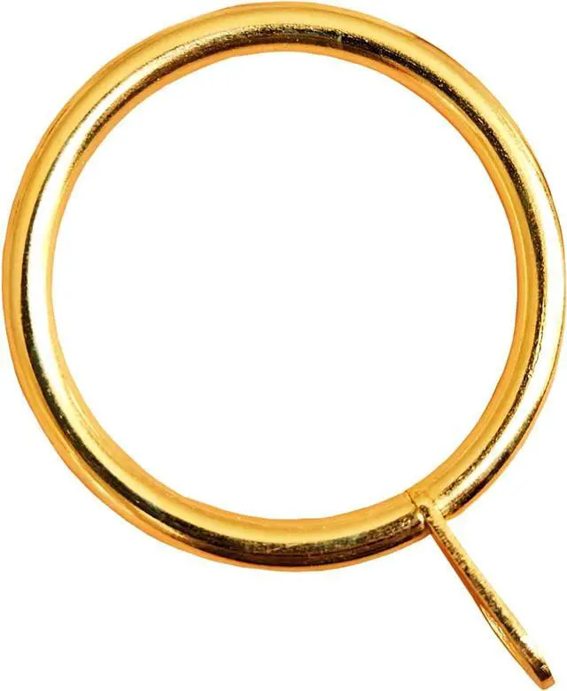 Main image of 20 Pieces 1.5 inch Internal Diameter Metal Drapery Curtain Rings Curtain Hanging Rings for Window Door Shower Curtain, (Gold)