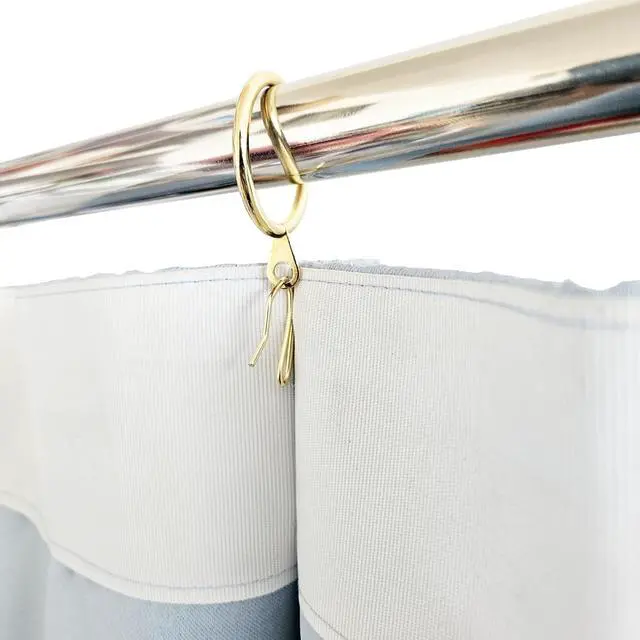 Alt view image 4 of 5 - 20 Pieces 1.5 inch Internal Diameter Metal Drapery Curtain Rings Curtain Hanging Rings for Window Door Shower Curtain, (Gold)