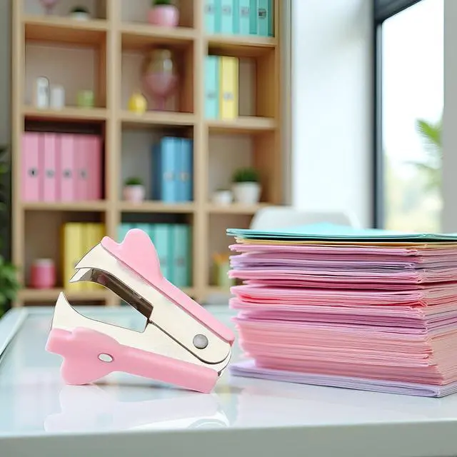 Alt view image 4 of 7 - Pink Staple Remover, Staple Puller Tool, Modern Plastic Office School Supplies