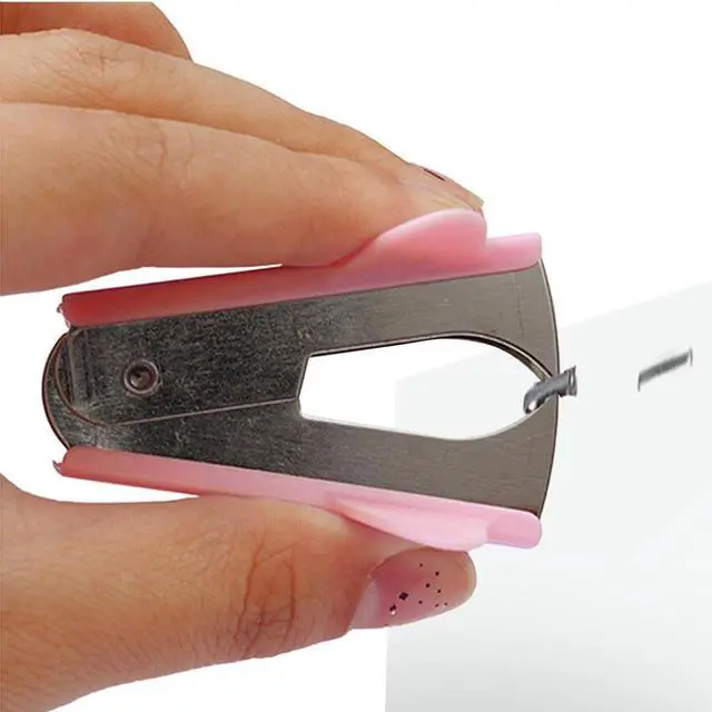 Alt view image 7 of 7 - Pink Staple Remover, Staple Puller Tool, Modern Plastic Office School Supplies