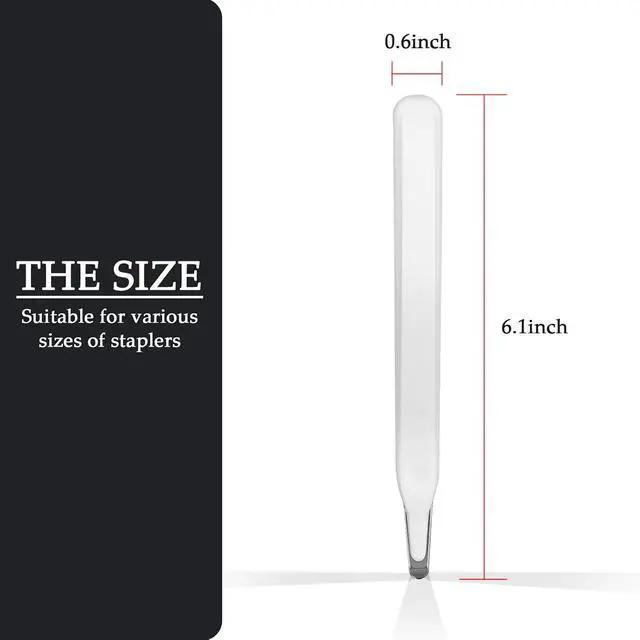 Alt view image 2 of 5 - Magnetic Staple Remover, Ergonomic Design Staple Puller Remover Tool, Easy Staple Extraction, White, Suitable for Office, School, Home