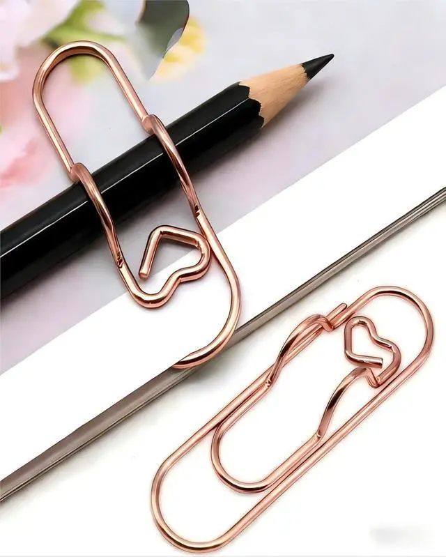 Alt view image 4 of 7 - 16 Pack Metal Pen Holder Clips, Stainless Steel Pen Loop Holders for Notebook Journal & Book, Ideal for School Office Students Teachers & Professionals, 4 Gold, 4 Rose Gold, 4 Silver & 4 Black