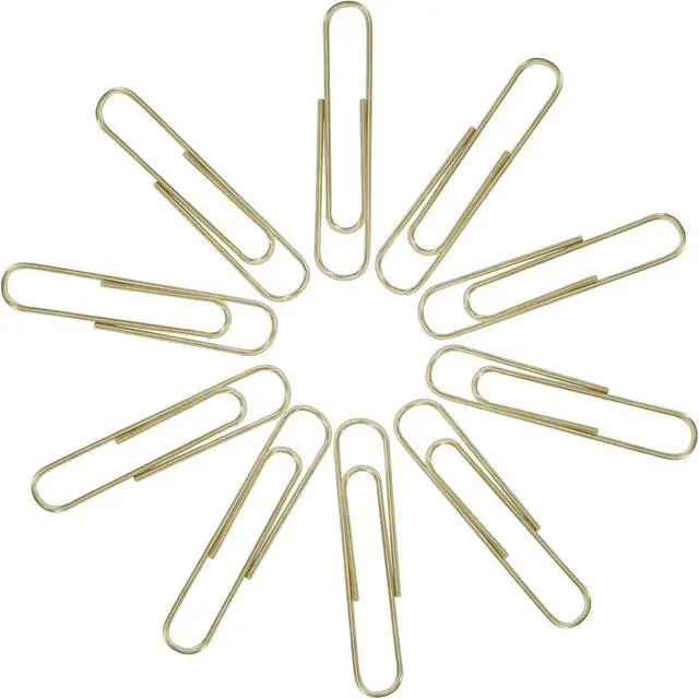 Alt view image 3 of 5 - 2 Inch Large Paper Clips, Rose Gold, 100Pcs | Coated Jumbo, Reusable, For Office School Home, Document Organizing