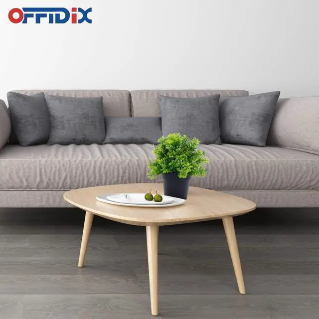 Alt view image 6 of 7 - OFFIDIX Artificial Plastic Plants with Pots, Fake Plastic Eucalyptus Plants for Home Office Decoration, Small Faux Plastic Plants for Indoor Decor