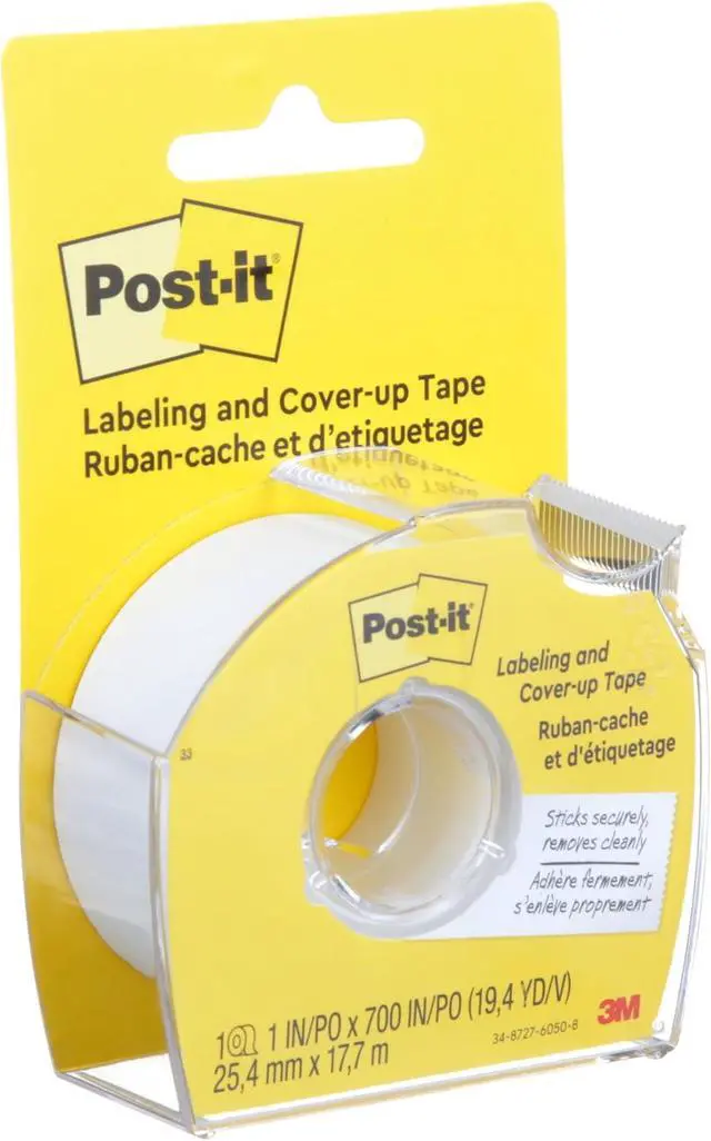 Alt view image 3 of 6 - Post-it Labeling & Cover-Up Tape, 1 Roll, 1 in x 700 in (658)