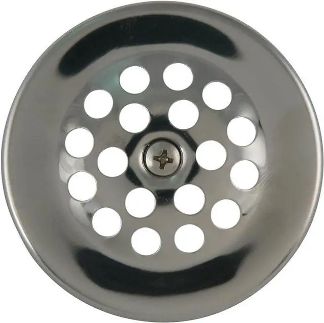 Main image of Plumb Pak PP826-64 Bathtub Dome Grid Strainer with Screw, 3", Polished Chrome