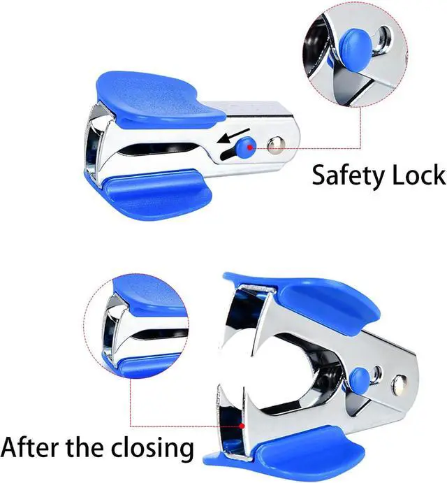 Alt view image 3 of 6 - MYUBWTF Eagle Staple Remover, Professional Staples Puller Removal Tool with Lock for School Office Home, Random Color (Blue)