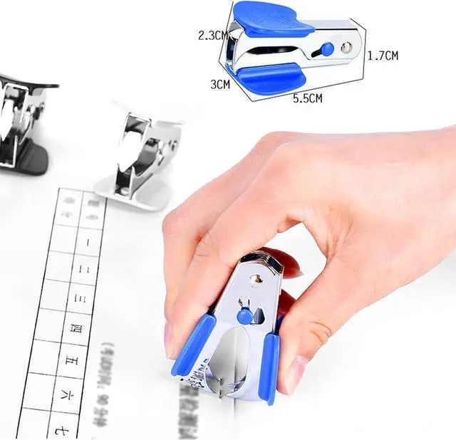 Alt view image 2 of 6 - MYUBWTF Eagle Staple Remover, Professional Staples Puller Removal Tool with Lock for School Office Home, Random Color (Blue)