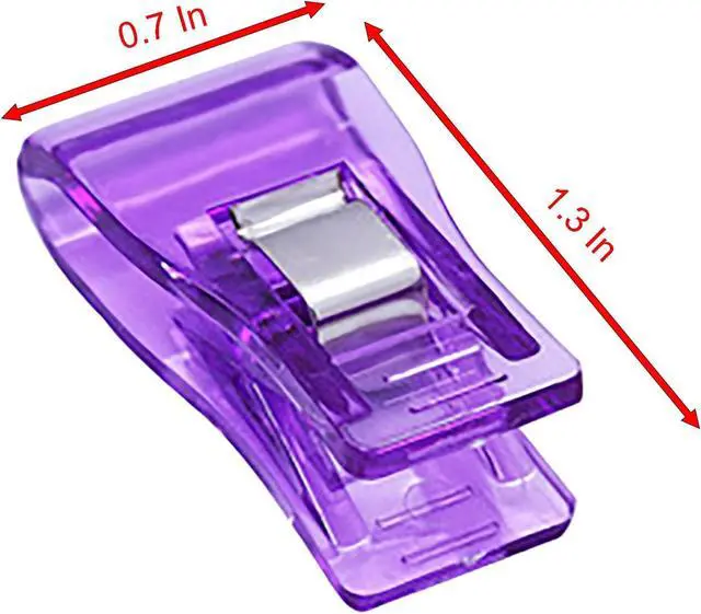 Alt view image 2 of 6 - 30 Pcs Multicolour Axe Clips, 1.3 Inch x 0.7 Inch Colorful Plastic Paper Clamps for Sew, Office Work School and Home Supplies (30)