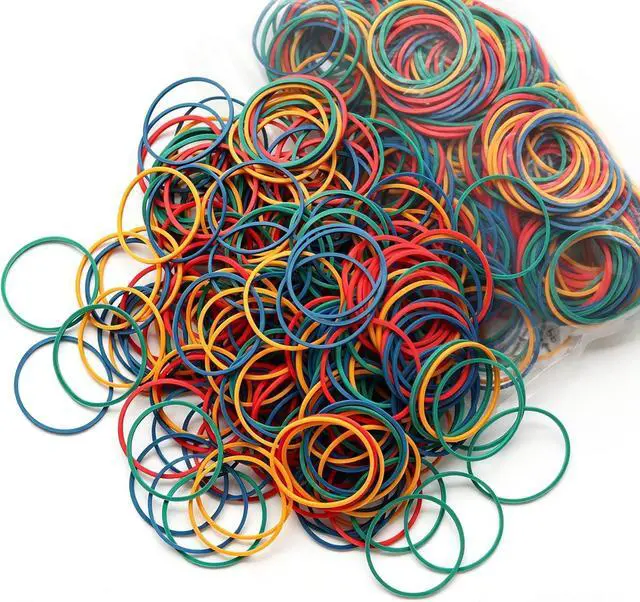 Main image of zelin 200 Pcs Rubber Bands, Bagged Colorful Rubber Bands Office Supplies | Back to School Supplies, Reusable Rubber Band for Tie Dye, Bracelets, Money, Crafts, Mail Sorting, File Bundling