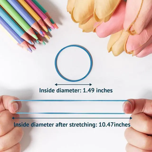 Alt view image 2 of 7 - zelin 200 Pcs Rubber Bands, Bagged Colorful Rubber Bands Office Supplies | Back to School Supplies, Reusable Rubber Band for Tie Dye, Bracelets, Money, Crafts, Mail Sorting, File Bundling