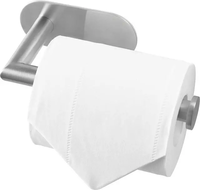 Main image of HITSLAM Stainless Steel Toilet Paper Holder, Self Adhesive, Rust Proof, Heavy Duty, for Bathroom