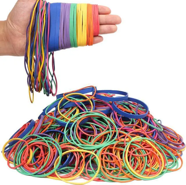 Main image of 400Pcs Rubber Bands Assorted Sizes 0.5lb Multicolor Elastic Band Strong | Elasticity Heavy Duty Wide Thick Large Small Rubber Band for Office Supplies size:#16,#18,#19,#32,#33,#64,#117A