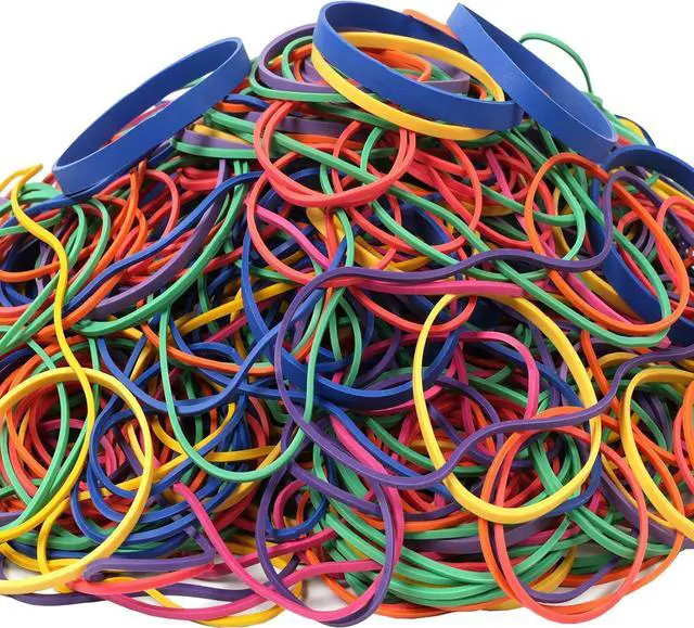 Alt view image 7 of 7 - 400Pcs Rubber Bands Assorted Sizes 0.5lb Multicolor Elastic Band Strong | Elasticity Heavy Duty Wide Thick Large Small Rubber Band for Office Supplies size:#16,#18,#19,#32,#33,#64,#117A