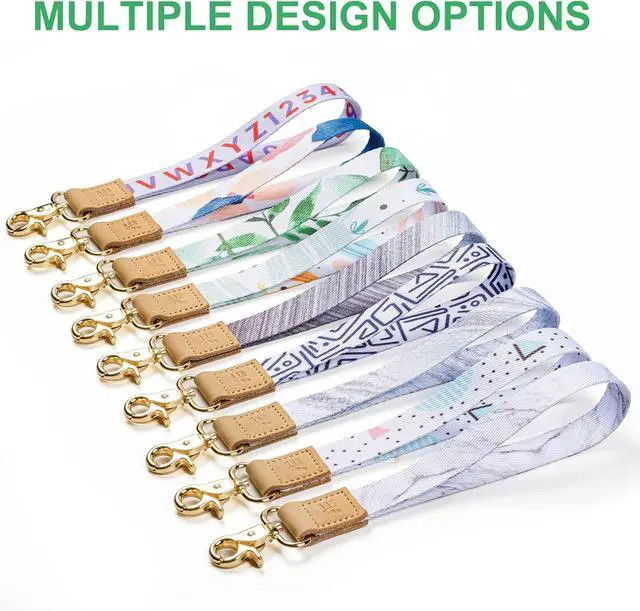 Alt view image 6 of 7 - Keychain Lanyard for Keys, Wristlet Key Chain for Women, Key Holder Lanyards with 2 keyrings