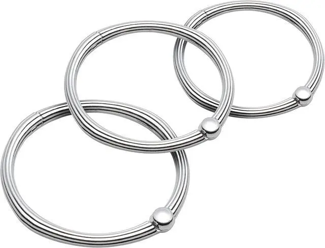 Alt view image 2 of 3 - Carnation Home Fashions "O Shower Curtain Hooks, Chrome