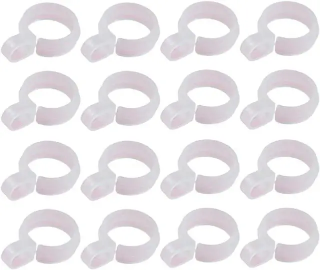 Main image of 50 Pcs White Plastic Windproof Hanger Hooks Clothes Hanger Buckle Clip Laundry Hanging Hooks Closet Rod Hanging Tool for Drying Rack Suit Hangers Clothes Hangers
