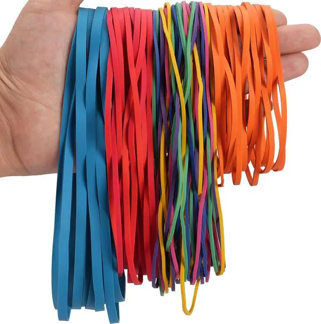 Main image of Rubber Bands Assorted Sizes Large 0.5lb Size117A #117B, 8in, 4-4/5" x 1/8" | Heavy Duty Elastic Bands Tactical Rubber Band for Office Supplies Balloon Arch Trash Cans File Folders