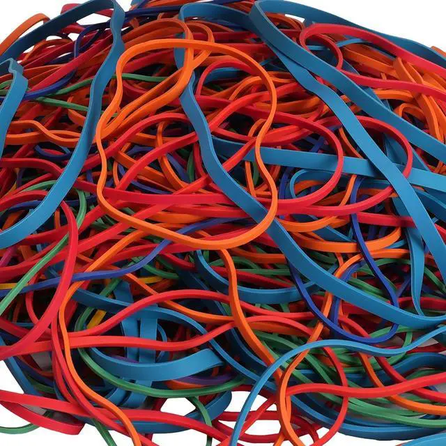 Alt view image 3 of 6 - Rubber Bands Assorted Sizes Large 0.5lb Size117A #117B, 8in, 4-4/5" x 1/8" | Heavy Duty Elastic Bands Tactical Rubber Band for Office Supplies Balloon Arch Trash Cans File Folders