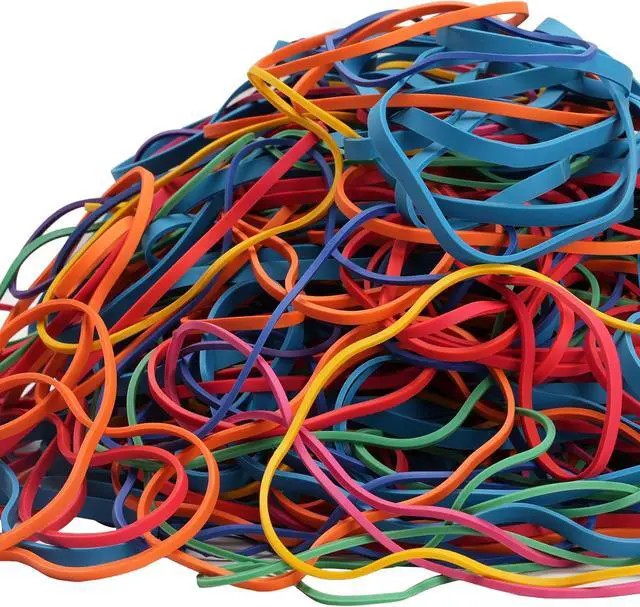 Alt view image 4 of 6 - Rubber Bands Assorted Sizes Large 0.5lb Size117A #117B, 8in, 4-4/5" x 1/8" | Heavy Duty Elastic Bands Tactical Rubber Band for Office Supplies Balloon Arch Trash Cans File Folders