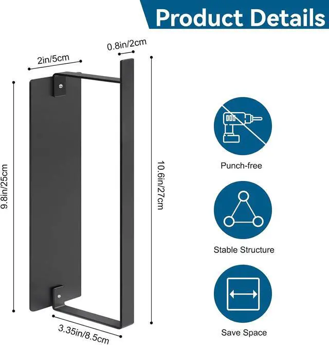 Alt view image 3 of 7 - Hanger Storage Organizer, Magnetic Hanger Holder for Laundry Room sunoyar | Clothes Hanger Stacker for Dryer, Washer, Strong Magnetic, No Drill, Capacity Upgrade 2.76"3.35", Black 1Pack