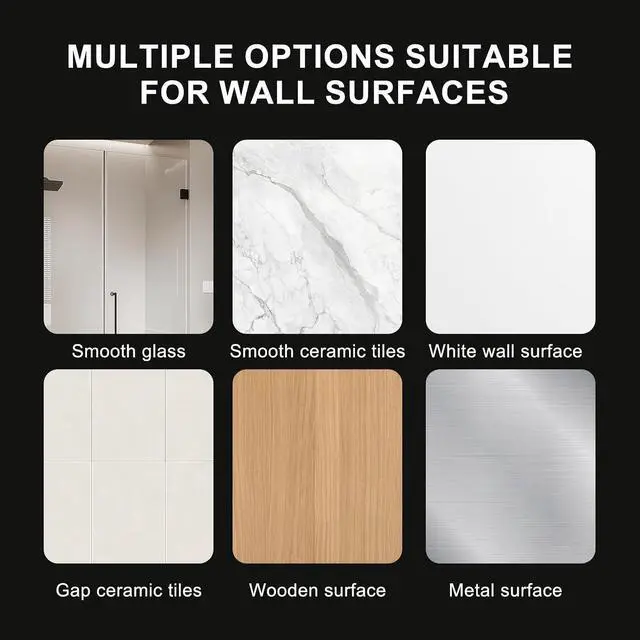 Alt view image 4 of 7 - MAYYAYA Shower Head Holder, Silver Adhesive Wall Mounted, Adjustable Angle | Heavy Duty Wall Mounted Shower Head Shelf Bracket, ABS Stick-on Wall Bracket with Strong Adhesive for Handheld Shower Heads