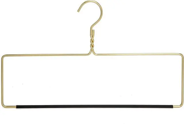Main image of Quality Blanket Linen Hangers Wide Heavy Duty Hanger for Blankets, Table Cloths, Nonslip Vinyl Coated Comforter Storage Hanger for Quilts, Sleeping Bags - for Closet Storage Solutions (Gold, 1)