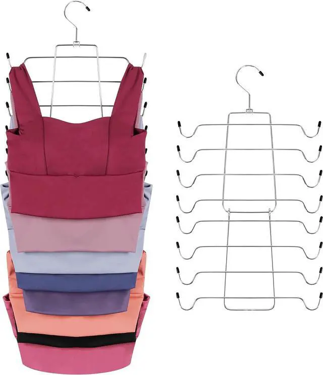 Main image of ZEDODIER Tank Top Hanger, Bra Organizer for Closet, Space Saving | 16 Hooks Total, Sturdy Metal, 360° Rotating, Foldable Design, Hanging Closet Organizers and Storage for Apartments and Dorms