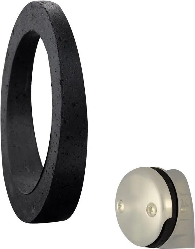 Main image of Bathtub Sponge Gasket Replacement for Overflow Plate, Rubber, Black