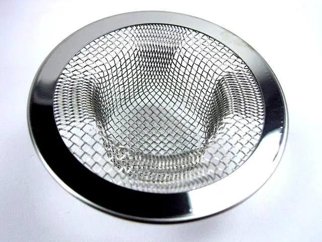 Alt view image 2 of 7 - 2pcs Metal Sink Strainer Bathtub Drain Hole Hair Catcher Drain Hole Filter Trap